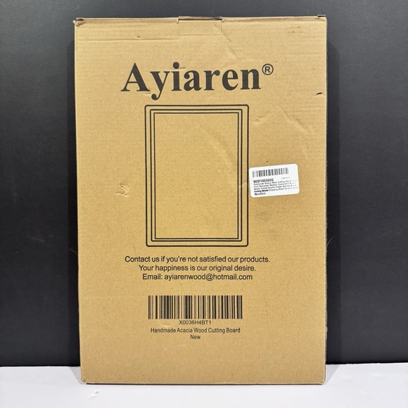 New Acacia Wood Cutting Board Charcuterie Cheese Wooden Board Ayiaren Brand - Picture 2 of 7